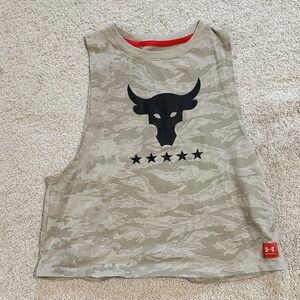 Under Armour Kids Bull Camo Tank Top - Beige